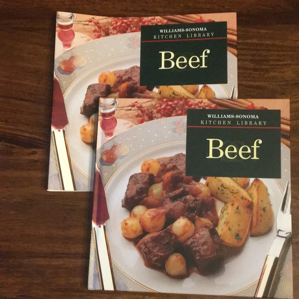 Williams Sonoma Kitchen Library Cookbook Trio Set of 3 - Beef Potatoes Fish
